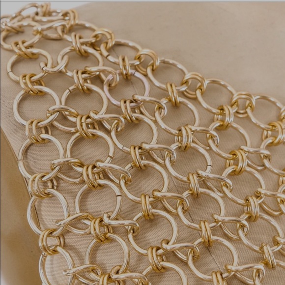 Vintage Gold Chainmail Fringe Top - Picture 4 of 4